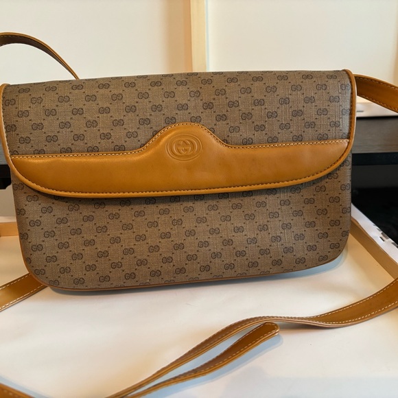 Gucci Handbags - Authentic Vintage Gucci Micro GG Monogram Crossbody Bag - Very Good Condition